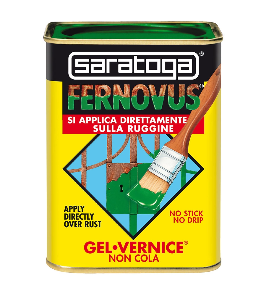 Smalto gel antiruggine saratoga "fernovus" grafite effetto metallizzato 750 ml